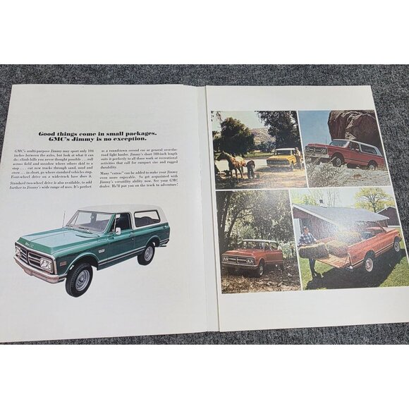 1971 GMC Jimmy Models Brochure Truck SUV Vintage Advertising Catalog Vtg - Picture 4 of 6